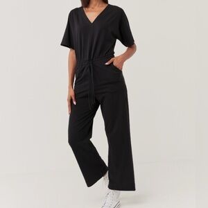 Pact Organic Cotton Black Jumpsuit